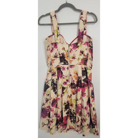 Peruvian Connection Dress Womens 6 Sleeveless Floral Midi Dress Boho Fun Dress - Picture 3 of 10